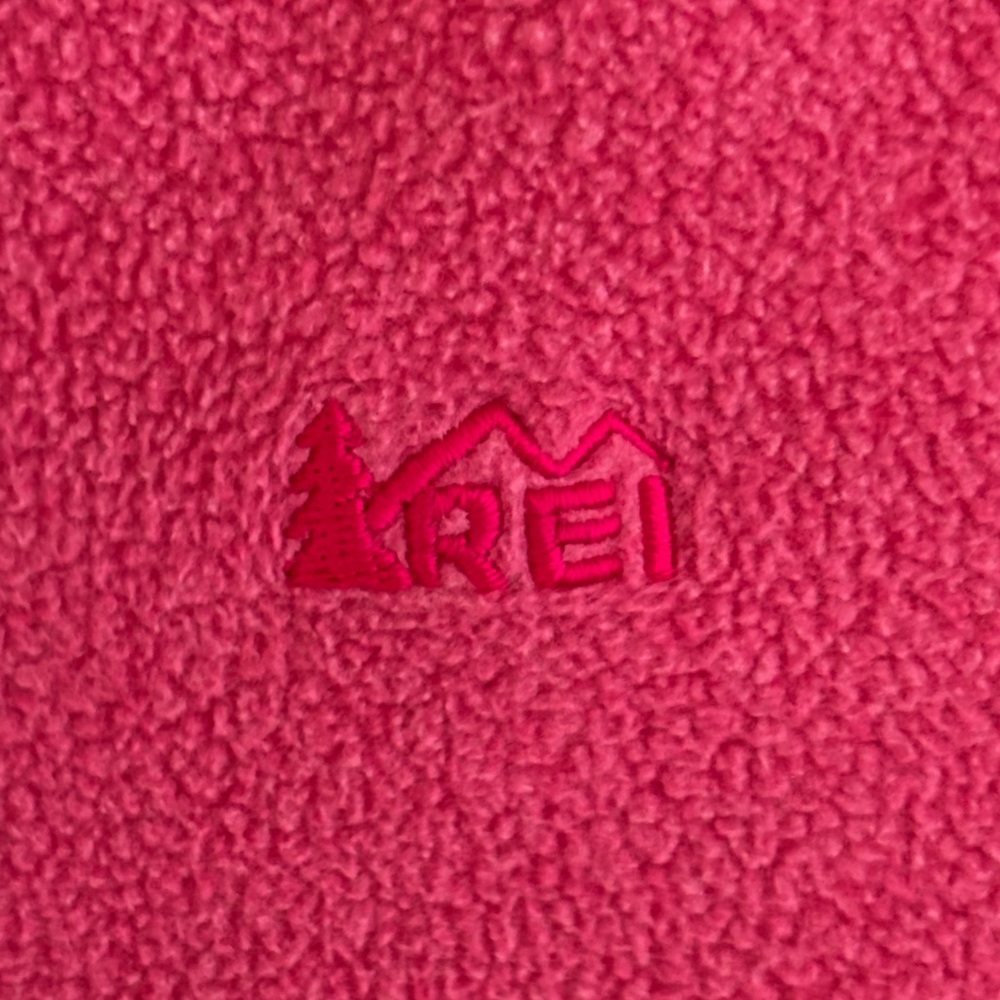 Girls Long Sleeve Fleece Mid-layer Pullover Sweater Top, Size 8 Small, Hot Pink - Picture 3 of 5